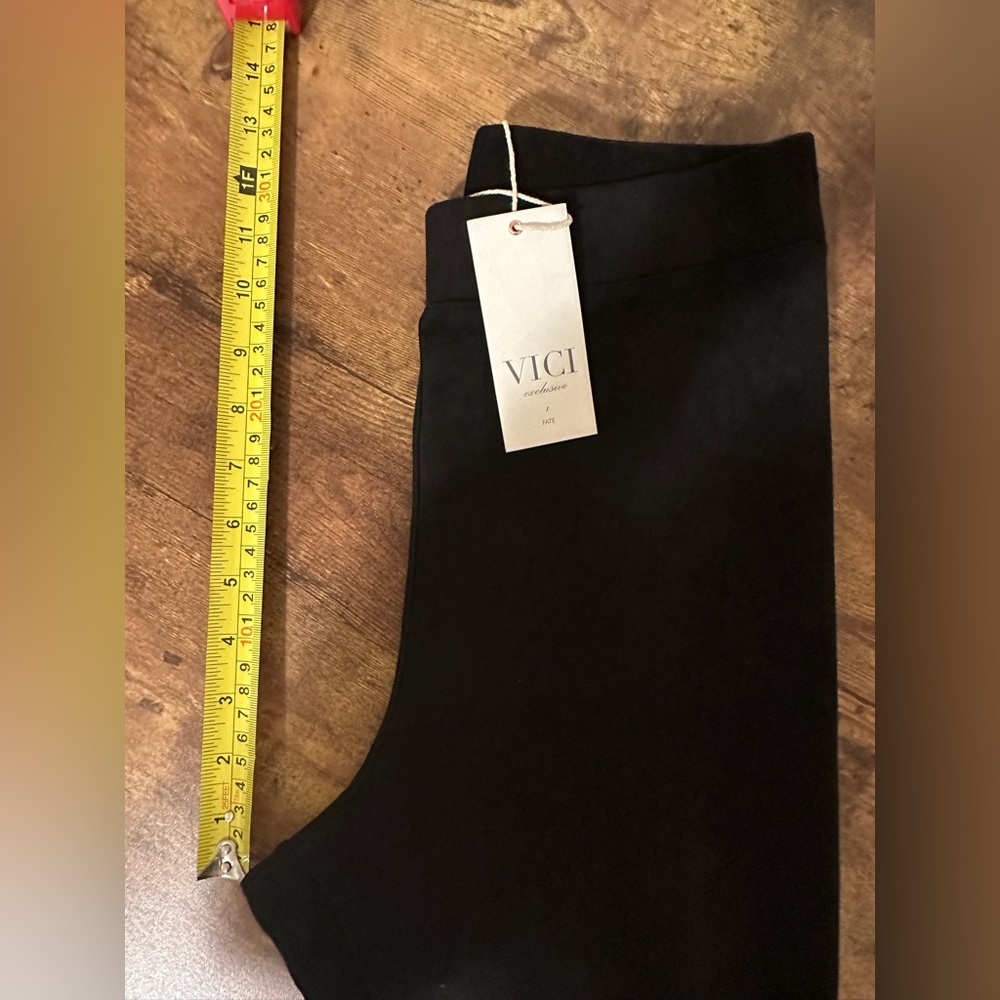 💜Vici Collection💜Hudson High Rise Faux Suede Leggings-Black - Picture 12 of 12
